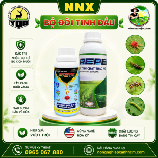 BỘ ĐÔI TINH DẦU SINH HỌC: NGỪA CÔN TRÙNG  REPEL + EXTRA PRO